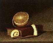 Raphaelle Peale Still Life with Orange and Book Sweden oil painting artist
